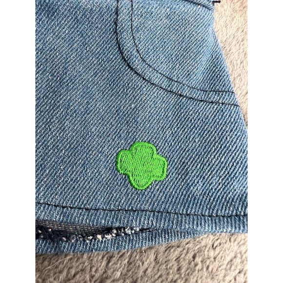 Build A Bear BABW Girl Scouts Outfit Denim Skirt Hoodie Pullover Pink Blue 2 Pc - Picture 5 of 7